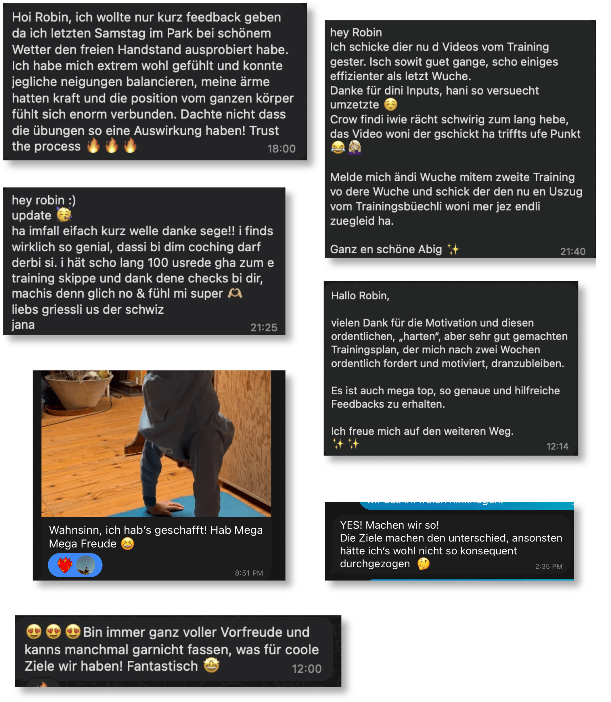 Feedback Kunden Zen Movement Handstand Online lernen luzern Feedback Kunden Zen Movement Handstand Online lernen luzern