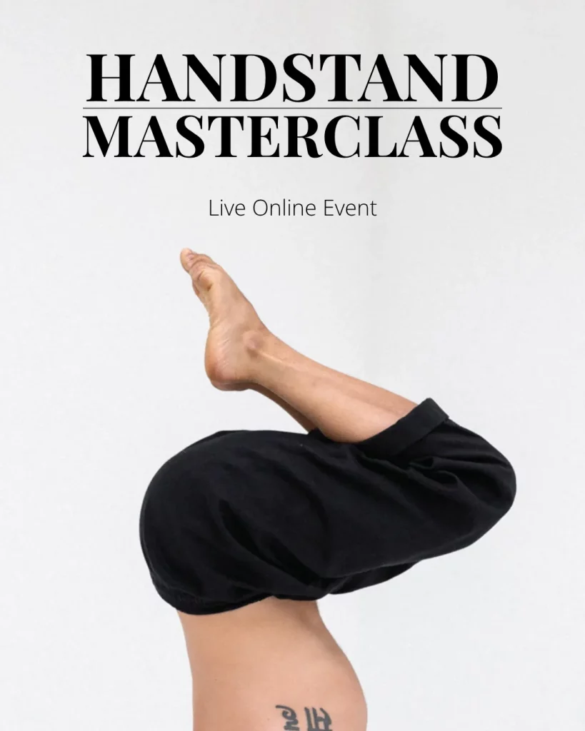 Handstand Online Masterclass: kostenloses Live-Event via Zoom mit Handstand-Coach Robin Schnider